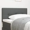 Image de tête de lit capitonnée gris foncé 100 cm en tissu 42007138