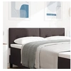Image de Tête de lit avec boutons capitonnés Marron foncé 160 cm en tissu 42007166