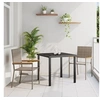 Image de Lot de 2 chaise exterieur empilable non pliable H. 90 cm en rotin gris