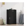 Image de Buffet Noir Chêne 30x42,5x93 cm Bois d ingénierie