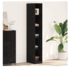 Image de Armoire Chêne Noir 30x50x200 cm, en bois d ingénierie