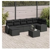 Image de Ensemble de Canapé de Jardin 8 Pièces avec Coussins Beige en Poly Rotin 3346143