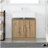 Image de Meuble sous Evier Chêne Artisan 63x29x55 cm Bois d ingénierie