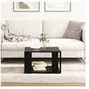 Image de Table Basse Chêne Noir 51,5x51,5x30 cm Bois reconstitué