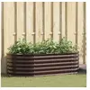 Image de Jardinère Elevée Marron 160x80x44 cm Acier Galvanisé