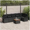 Image de Ensembles canapes. fauteuils et tables de jardin rotin 7 pieces
