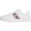 Image de Tommy Hilfiger Baskets Cuvette Femme Webbing Cuir, Blanc (White), 41 en occasion ou reconditionné