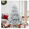 Image de Sapin de Noël artificiel à branches pliantes, duveteux de neige, Salon, Sapin de Noël moderne, Artificiel 42019327