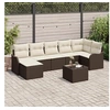 Image de Ensemble de Canapés de Jardin de 7 Pièces avec Coussins en Rattan Poly Gris, Canapé de Jardin 2 Places avec Rangement & 3354467
