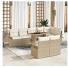 Image de Ensemble de canapé de jardin 9 pcs Beige Poly rotin, Jardin et Terrasse, Collection de Canapés Modulaires 3358087