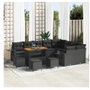 Image de Ensemble de canapé de jardin 13 pcs Noir polyrotin, Jardin et Terrasse, Ensemble de Salon Moderne pour Détente, 3361789