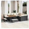 Image de Salon de jardin modulable GENERIQUE 12 pieces rotin 100 x 100 cm