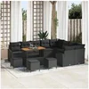 Image de Salon de jardin modulable GENERIQUE rotin 13 pieces 110 x 55 x 110 cm