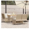 Image de Salon de jardin resine tressee beige 3 pieces 116.5 x 68.5 x 87.5 cm