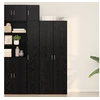 Image de Haut de buffet Chêne Noir 70x42,5x185 cm Bois d ingénierie