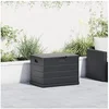 Image de Boîte de jardin Anthracite, 77,5 x 54,5 x 53 cm, Plastique, 170 L