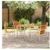 Image de Ensemble de repas de jardin 5 pièces en bois d'acacia 3334806