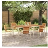 Image de EnsembledeRepasdeJardin 7 pcs AcaciaMassif, Ensemble de salle à manger en plein air, ensemble moderne de jardin 3334810