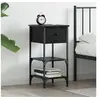Image de cabinet de chevet Chêne noir 34x36x70 cm Bois d ingénierie