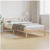 Image de Lit avec tête de lit 80x210 cm en bois de pin massif 869760