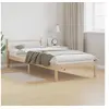 Image de Lit avec tête de lit 90x220 cm en bois de pin massif 869776