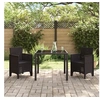 Image de Chaises de jardin 2 pcs Rotin synthétique marron