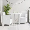 Image de Chaises de jardin 2 pcs en poly rotin blanc 847458