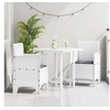 Image de Lot de 2 chaise exterieur empilable non pliable en polypropylene H. 85 cm blanc