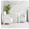 Image de Lot de 2 chaise H. 85 cm non pliable en plastique exterieur blanc