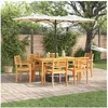 Image de Ensemble de salle à manger de jardin 7 pièces en acacia massif