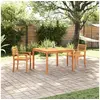Image de Set de jardin 3 pièces en bois massif d acacia