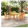 Image de Ensemble de jardin 5 pièces en bois d acacia