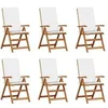 Image de GENERIQUE Chaise de jardin - Lot de 6 - H. 104 cm - Teck