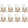 Image de Chaise de jardin - Lot de 8 - Teck H. 104 cm