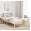 Image de Cadre de lit 100x200 cm avec tête de lit en bois massif de pin 872077