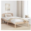 Image de Cadre de Lit avec Tête de Lit 90x190 cm en Bois Massif Pin 872086