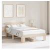 Image de Cadre de lit avec tête de lit 135x190 cm bois massif pin 872449