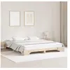 Image de Cadre de lit Naturel Bois de pin massif 180 x 200 cm Durable 872851