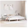 Image de Cadre de Lit Blanc Bois 200 x 200 cm Durable 873260
