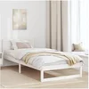 Image de Cadre de lit Blanc Bois 90 x 200 cm Cadre de lit minimaliste 873290