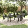 Image de Ensemble de jardin 5 pièces Gris Rattan synthétique 3379242