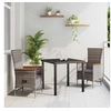 Image de Ensemble de 2 chaises d'extérieur avec coussins gris en polyrotin. Confortables et ajustables, parfaits pour le 3379436
