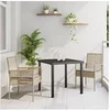 Image de Salon de jardin GENERIQUE 3 pieces rotin 80 x 80 cm