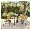 Image de Ensemble de jardin 5 pièces marron en poly rotin 3380849