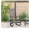 Image de Chaise exterieur non pliable H. 114 cm en bois noir