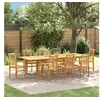 Image de Salon de jardin GENERIQUE bois massif 9 pieces 280 x 100 x 75 cm