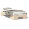 Image de Lit simple 80x200 matelas marron