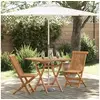 Image de Ensemble Bistro de Jardin Pliable 3 Pièces en Bois d'Acacia Massif 3385963