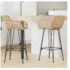 Image de Lot de 2 chaise de bar GENERIQUE en rotin non pliable H. 105 cm interieur