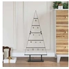 Image de Arbre de Noël en métal avec support Noir 90 cm Acier, Salon, Arbre Métallique, Décor Minimaliste, Noël Moderne, 42019170